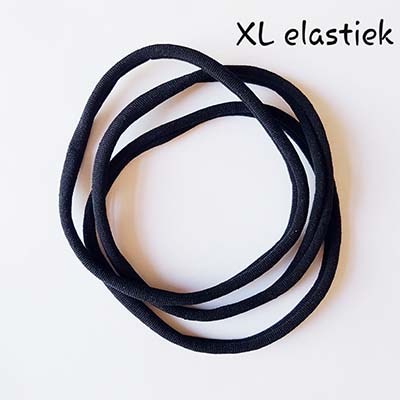Spaanse elastiek Extra Large zwart